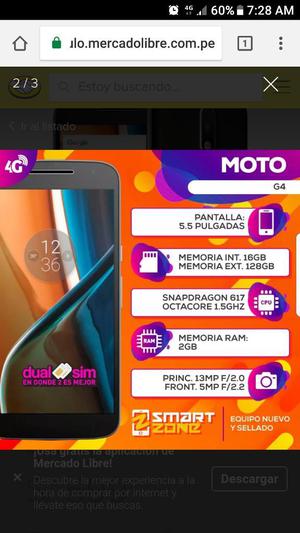 Moto G4.16gb. 2gb Ram.nuevo