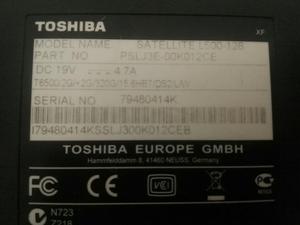 Remate Toshiba Satellite L500
