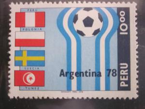Estampillas Perú Mundiales Argentina 78 Y España 82