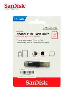 Memoria Flash Usb Sandisk Ixpand, 32gb, Lightning, Usb 3.0,