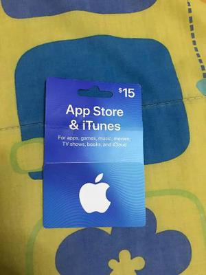 Itunes Apple Card $15 Ipod Iphone Ipad Mac - Tarjeta Fisica