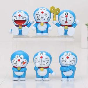 Set De 6 Figuras Doraemon | Anime Gato Cosmico Manga