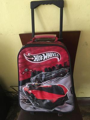 MALETA ESCOLAR COLEGIO RUEDAS ORIGINAL hot wheels