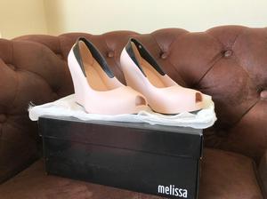 Zapatos Melissa Queen Wedge Rosa/Preto