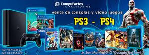 VENTA DE CONSOLAS PS3 Y PS4 SLIM Y PRO