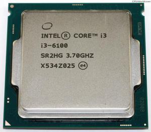 Procesador intel  Core i3 a 3.7Ghz 6ta gen, en caja poco