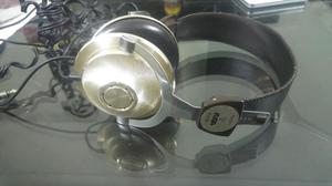 Audífonos Vintage Fuga Metálicos Dorados