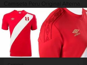Camiseta De Peru Roja Rumbo Rusia Alterna Seleccion Peruana