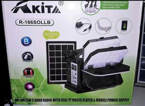 Kit Solar Portatil Akita Radio 3 Focos