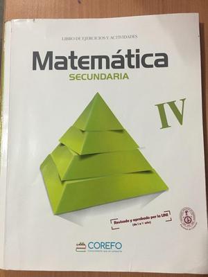 Libro de Matemática 4To de Sec