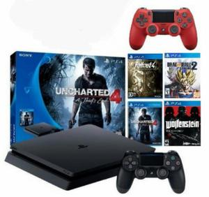Ps4 Consola 500 Gb Play Station 4 Slim Bundle Stock Delivery