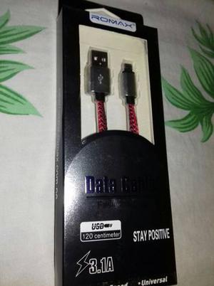 Cable Usb 3.1a Datos Y Carga Power Charge Original Blindado
