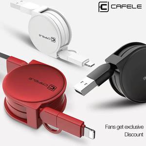 Cable USB 2 en 1 para ANDROID Y IPHONE