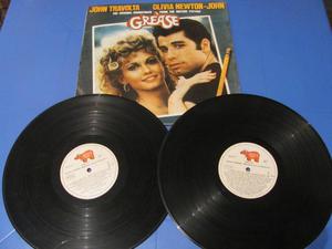 Discos de vinilos de la película Grease, contiene 2 discos