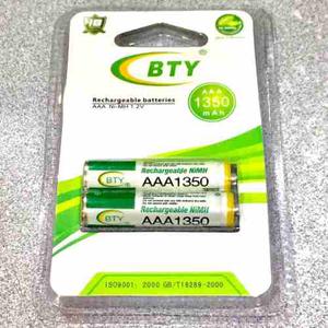 Bateria Aaax2 Recargables 1.2v mah Bty