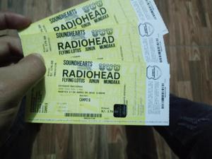Entrada Radiohead Campo B