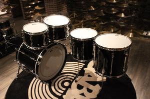 Yamaha Recording Custom 5 piezas Solid Black Drum Set