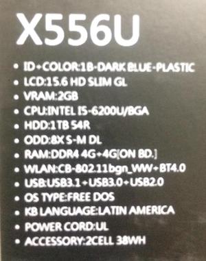 Asus X556U i5 Nvidia930mx