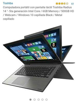 Cambio Laptop Toshiba I3 5ta 6ram Tactil