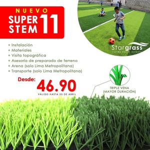 Grass sintético deportivo Super Stem 11