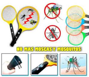 Raqueta Mata Moscas Mosquitos Eléctrica Recargable