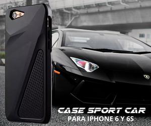 Case Hibrido Antishock Sport Car negro Para Iphone 6 y 6S