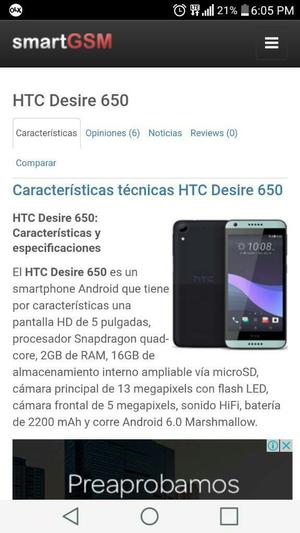 Htc  de 10 a 300 Soles