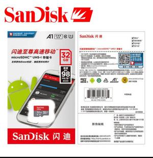 Sandisk Micro Sd 32 Gb Clase 10