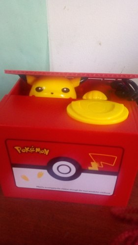 Alcancía Tragamoneda De Pikachu De Pokemon
