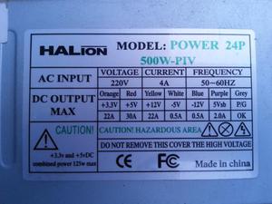 FUENTE DE PODER HALION MODELO POWER 24P