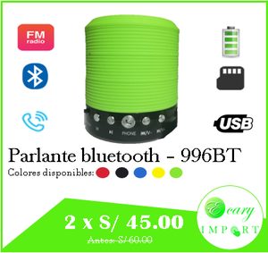 PARLANTE BLUETOOTH