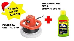 Pulidora Orbital Bd Mas Shampoo Con Cera Simoniz 600ml