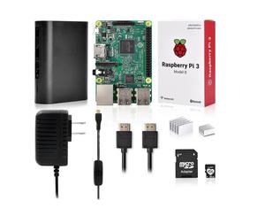 Raspberry Pi 3 Con Case, Wifi, Fuente Y Memoria SD 8gb