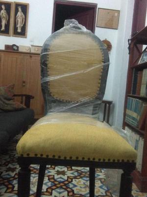 se vende 1 silla modelo medallón hecha en madera caoba, 90
