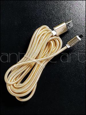 A64 Cable Usb A Micro Usb Celular Samsung Otros Nylon 3