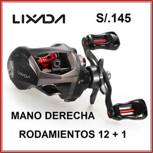 CARRETE DE PESCA LIXADA BAITCASTING REEL PESCAR ANZUELOS