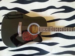 Guitarra Jumbo String Guitar Color Negro,electroacustico!!!