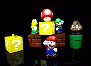 Nintendo Super Mario Bro Figura Pastel Lápiz Topper Toys