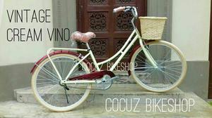Oferta Bicicleta Mujer Paseo Vintage 26
