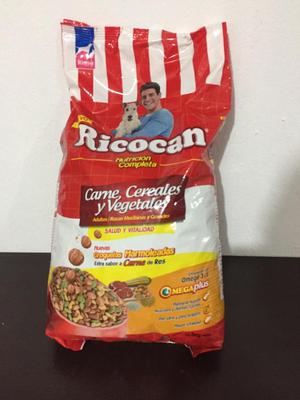 Ricocan Carne Cereales Y Vegetales Perro 3 kilos razas