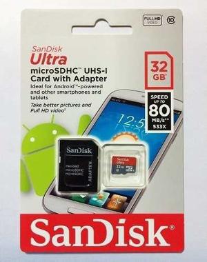 Memoria Microsdhc Sandisk 32gb