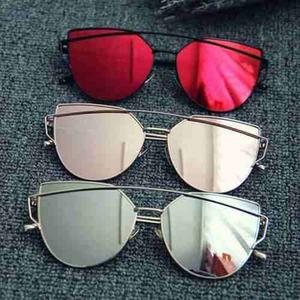 Gafas Lentes De Sol Mujer Espejado Cateye Uv 400