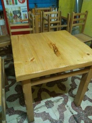 Mesa Madera con Sillas