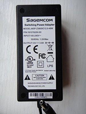 Switching Power Adapter 12V 3.8A SagemcoM