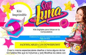 Kit Imprimible Soy Luna Tarjetas Candy Bar Regalos