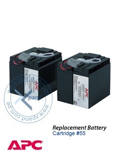 Apc Replacement Battery Cartridge #55, (2x12v/17ah), Present