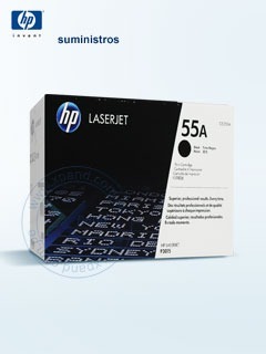 Cartucho De Impresión En Negro Hp Laserjet Ce255a Con