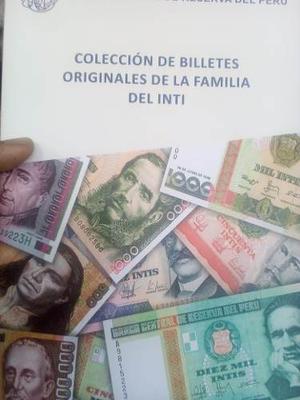 Folder De Billetes De Intis 10 A Un Millón De Intis
