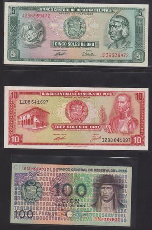 Lote Billetes de Peru Antiguos