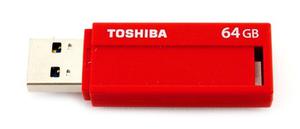 Memoria Flash Usb Toshiba Transmemory Id 64gb Usb 3.0 Rojo